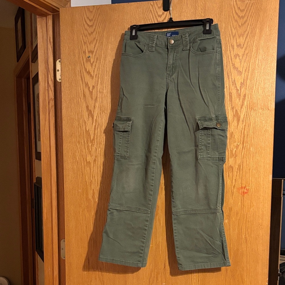 Project Indigo, junior green cargo pant, size 3